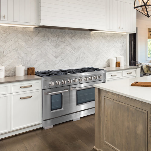 Ancona 48” 6.7 cu. Ft Double Oven Dual Fuel Range with 8 Burners with